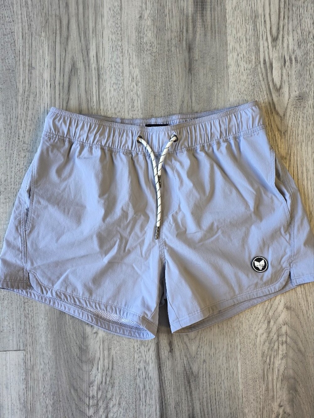 Alpha Forward Women’s Athletic Shorts Medium Gray Mesh Lined Drawstring